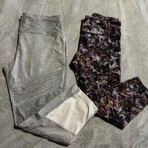 Avia Gray and Leggings with Textured Design
